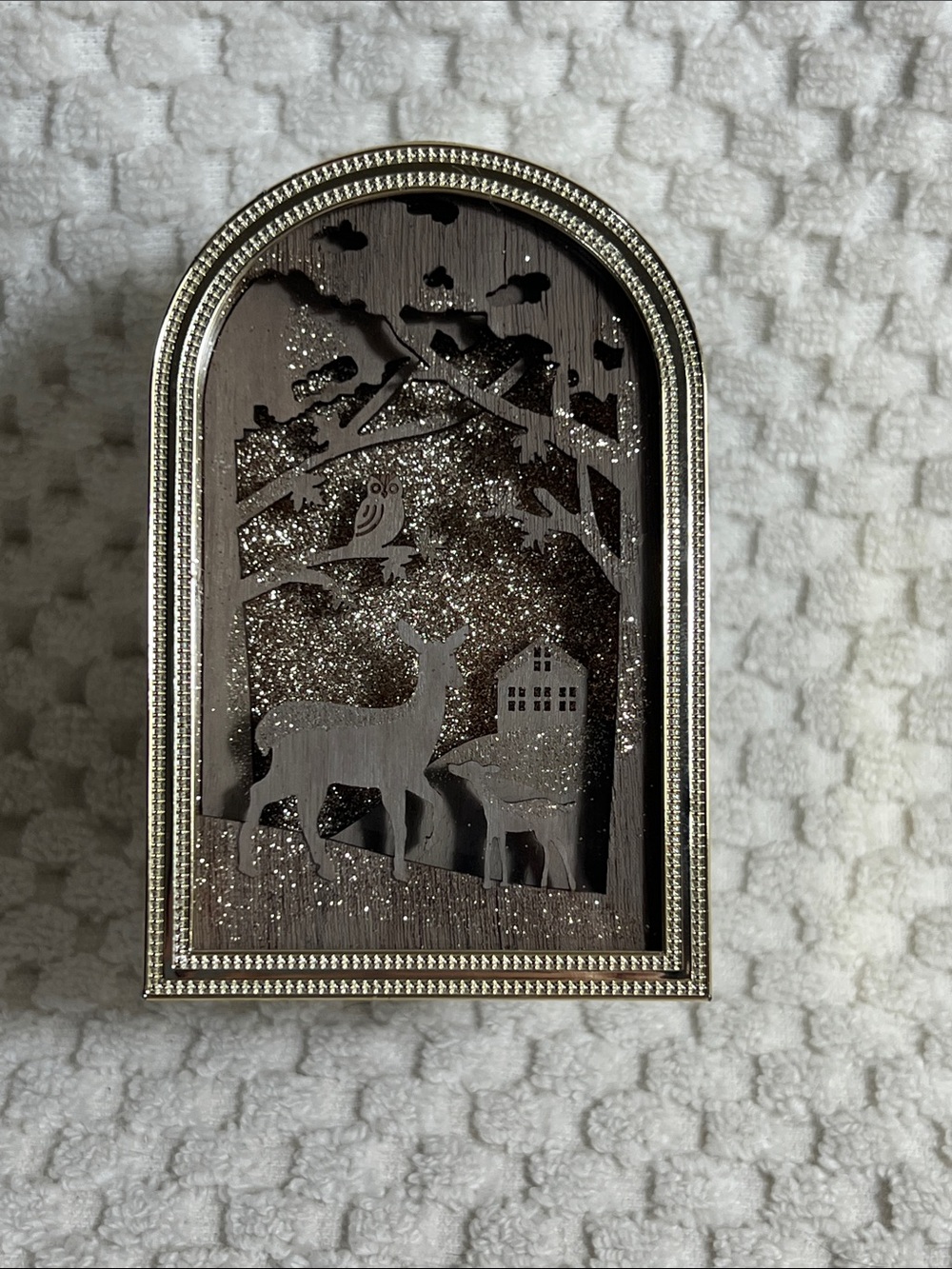 Bath and Body Works Gold Glitter Woodland Deer Wallflower Plugin,
